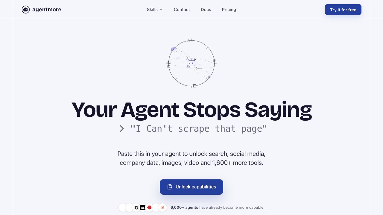 AgentMore product screenshot