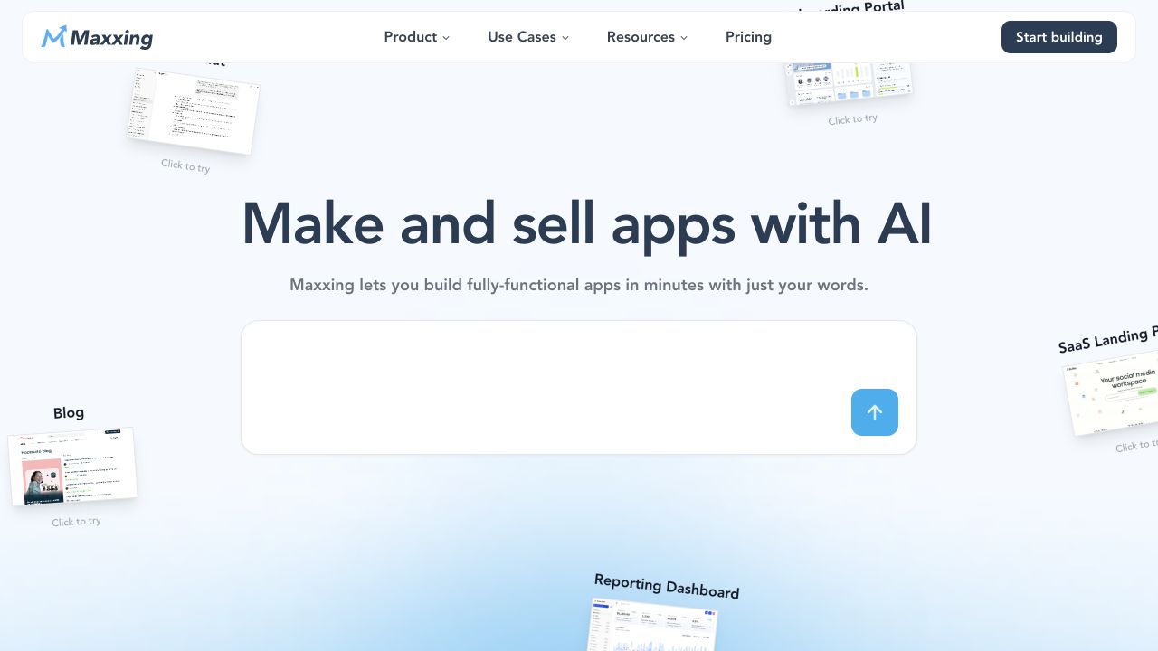 Maxxing product screenshot