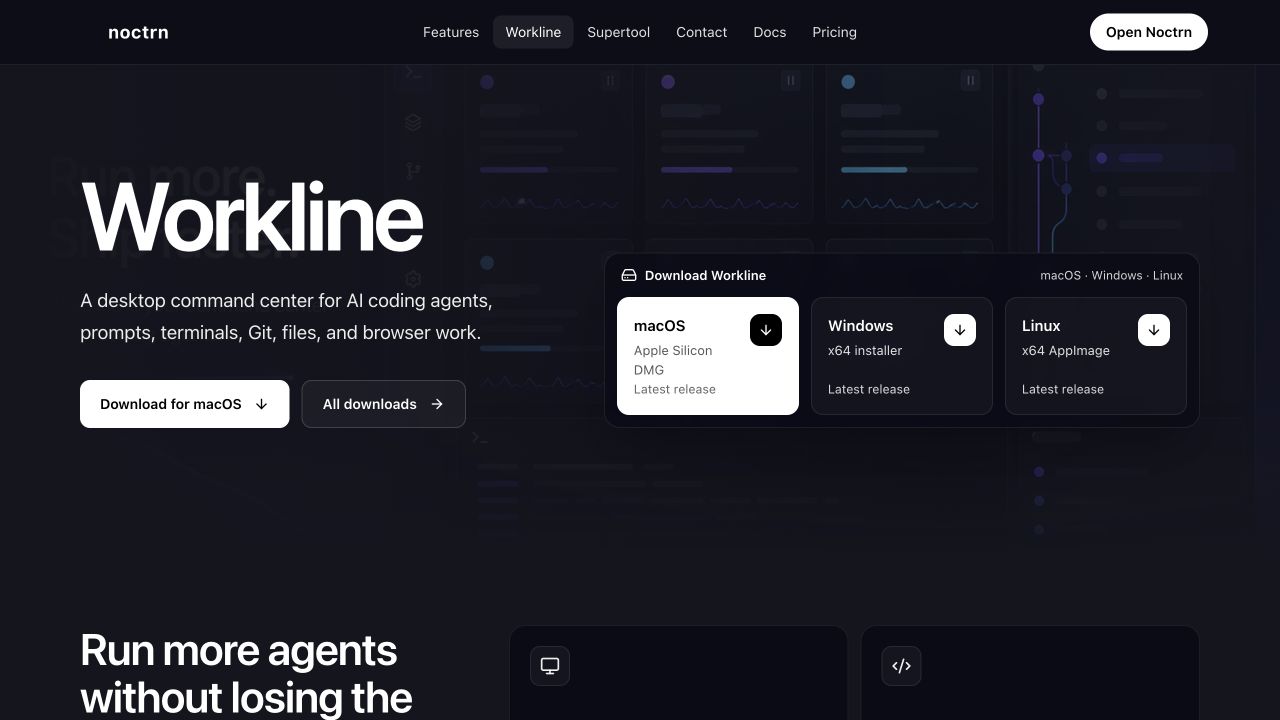 Workline product screenshot